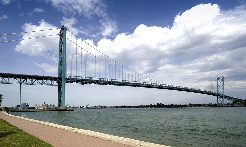 Bridge over water