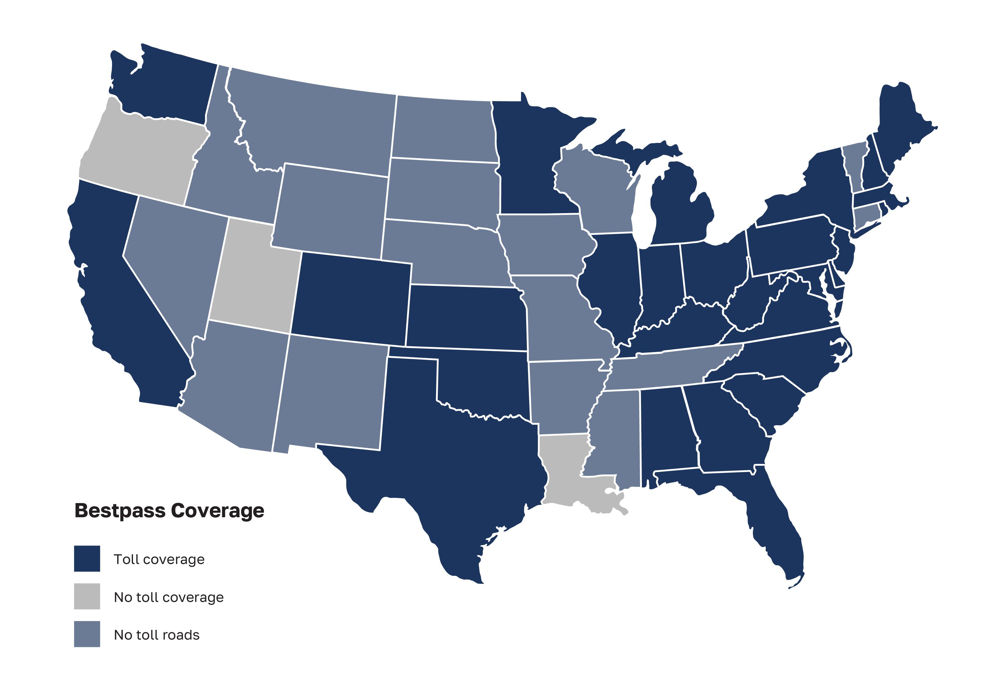 Bestpass Coverage Map