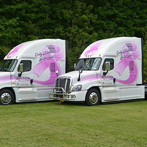Leonard express white truck